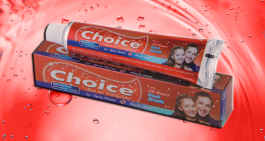 Choice red gel tooth paste