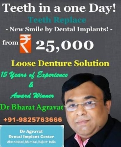 Dr Bharat Agravat Best Cosmetic Dentist Dental Implants Clinic in Ahmedabad India - Banner 3